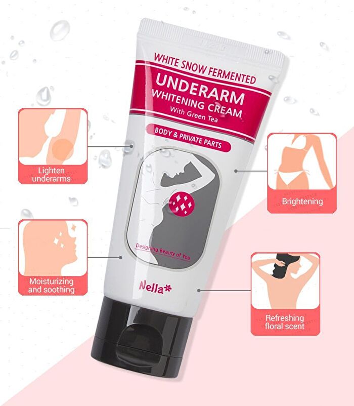 White Snow Fermented Underarm Whitening Cream With Green Tea - 50ml