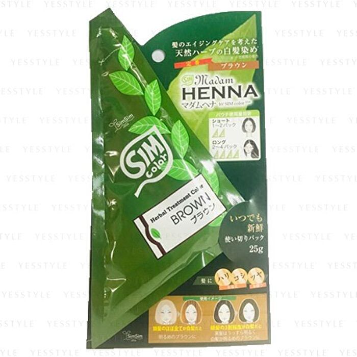 Madame Henna Herbal Treatment Color - Brown