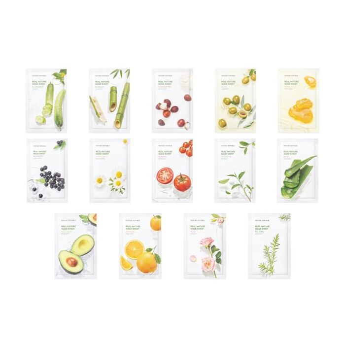 Real Nature Mask Sheet - 14 Types - Royal Jelly