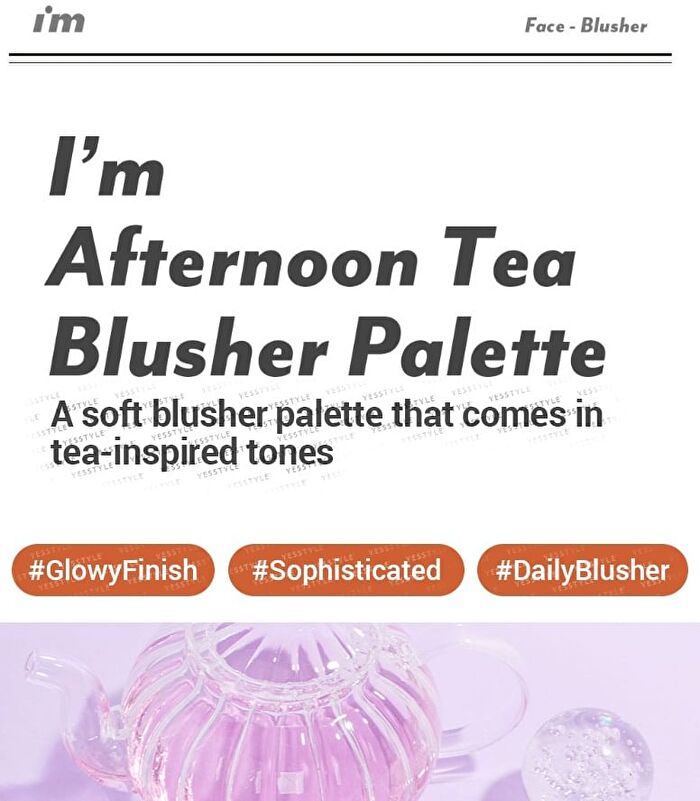 I\'m Meme I\'m Afternoon Tea Blusher Palette - 5 Colors - #02 Fruits Flavor