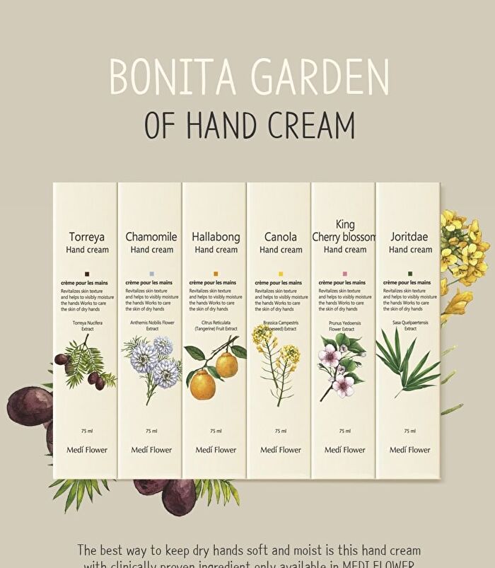 Bonita Garden Hand Cream Set - 75g x 6 pcs