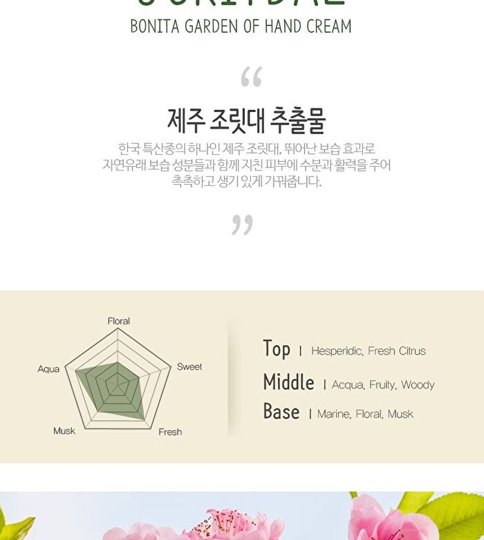 Bonita Garden Hand Cream Set - 75g x 6 pcs