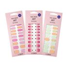 Nail Wear Art Gel Sticker - 11 Types - #09 Nude Mint Check