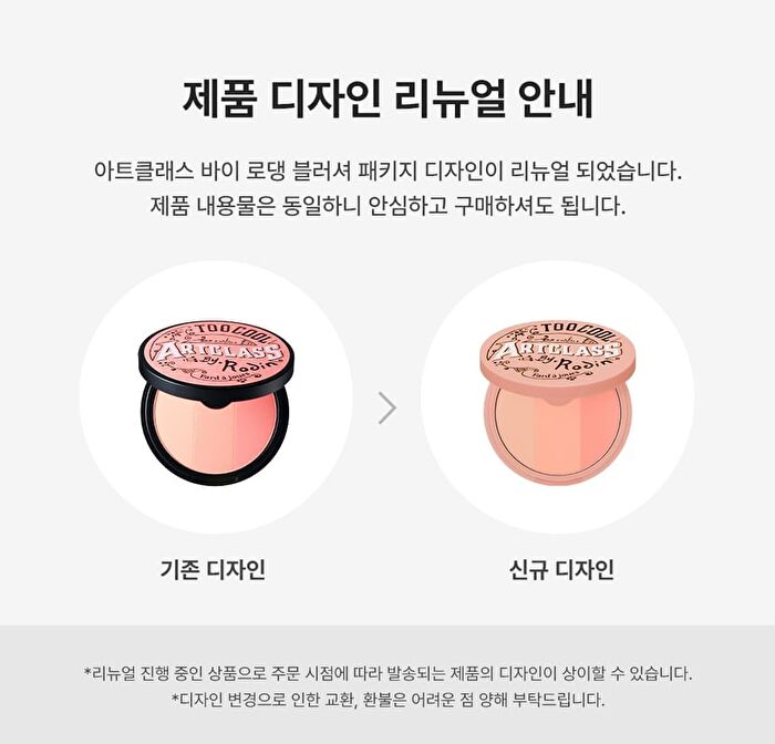 too cool for school Artclass By Rodin Blusher - 6 Types - De Ginger
