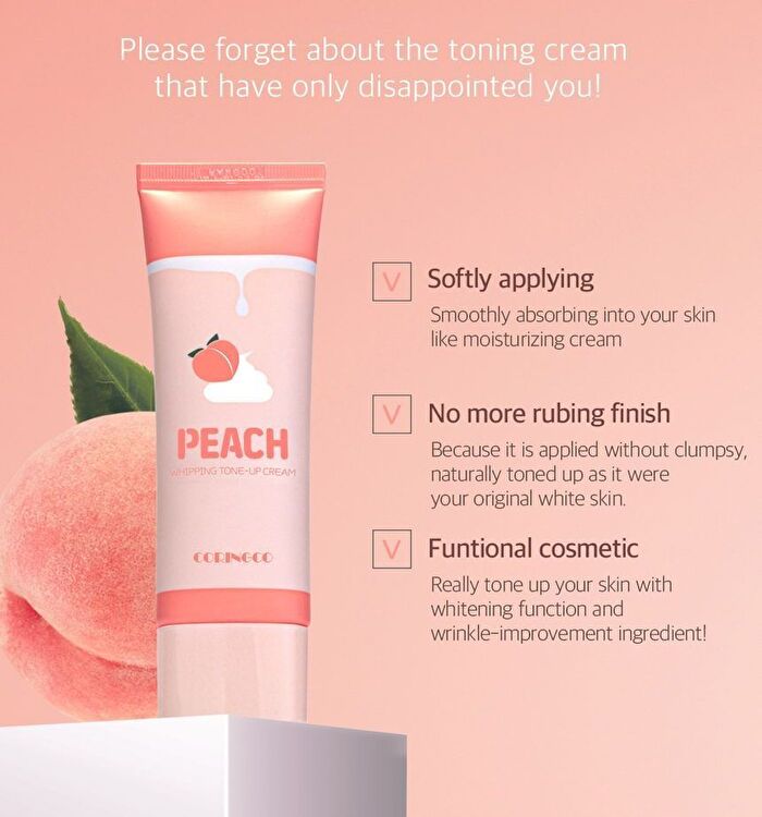 Coringco Peach Whipping Tone Up Cream - 50ml