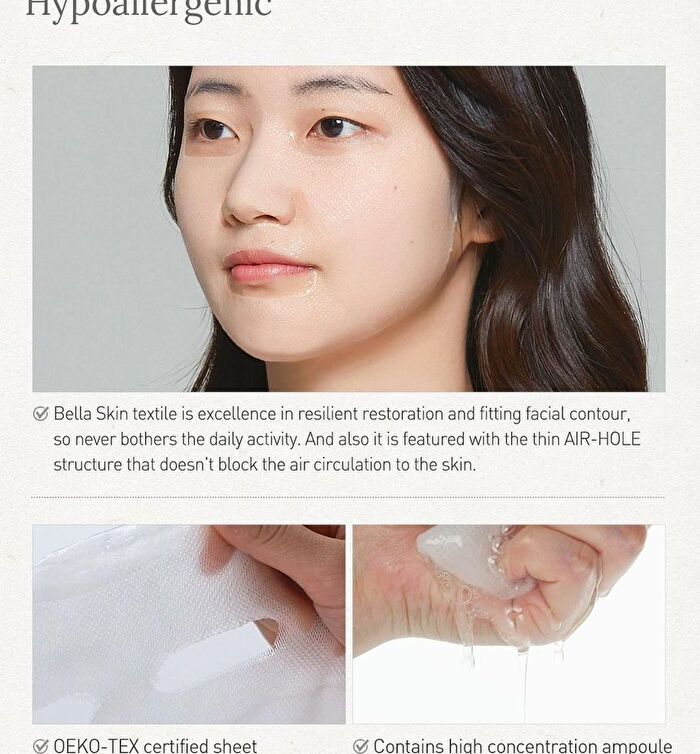 Real Ampoule Mask Set - 2 Types - #02 Snow Mushroom