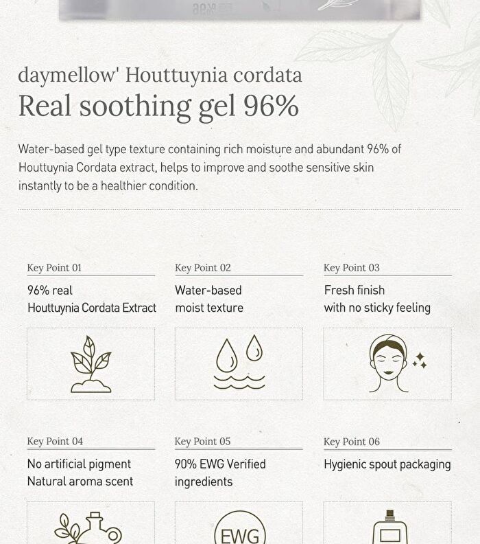 Real Soothing Gel - 2 Types - #01 Houttuynia Cordata
