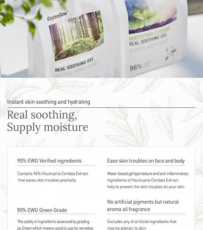 Real Soothing Gel - 2 Types - #01 Houttuynia Cordata