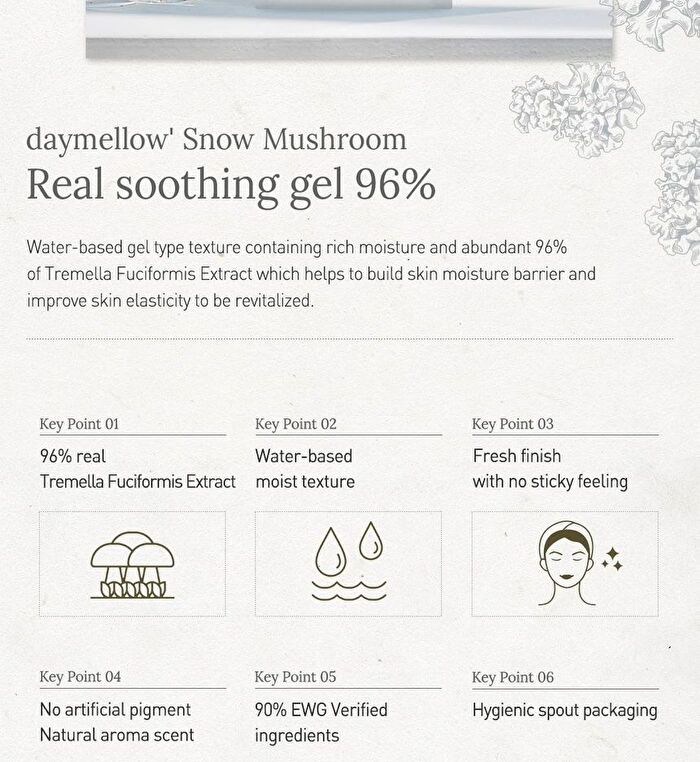 Real Soothing Gel - 2 Types - #02 Snow Mushroom