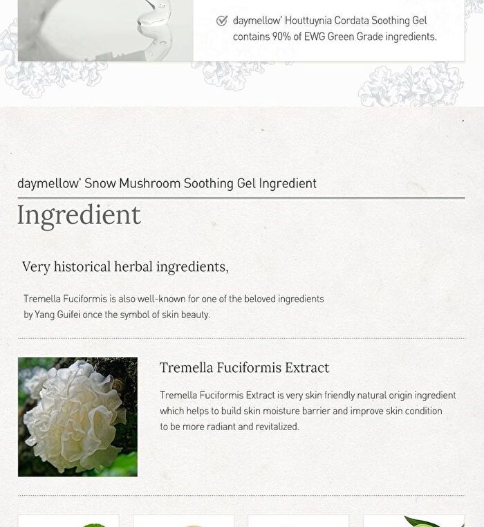 Real Soothing Gel - 2 Types - #02 Snow Mushroom