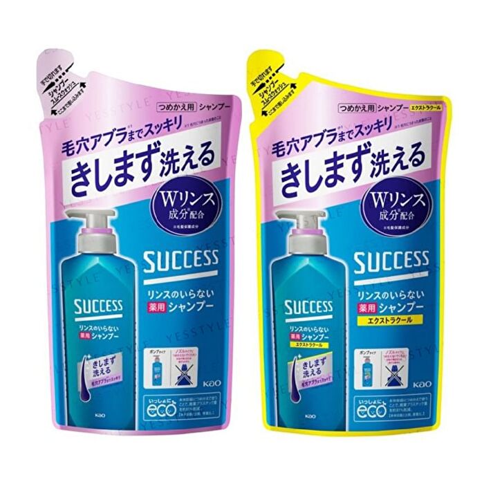 Success Shampoo Smooth Wash - EX Cool - 320ml Refill