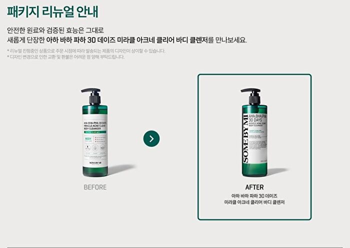 AHA, BHA, PHA 30 Days Miracle Acne Clear Body Cleanser - 400g