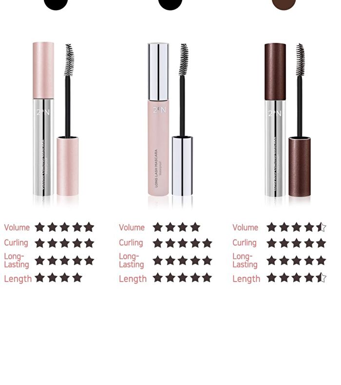 Mascara - 3 Types - Long & Curling