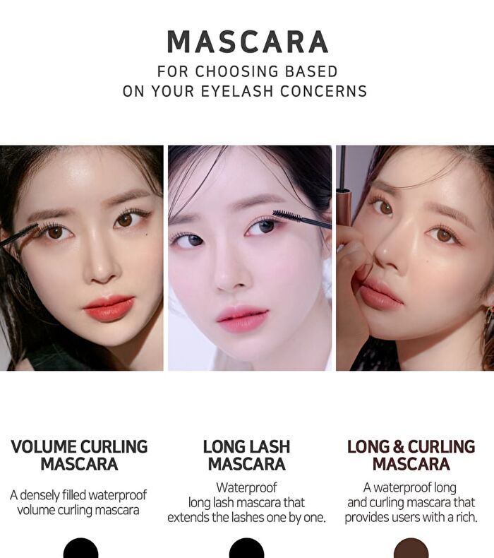 Mascara - 3 Types - Long & Curling