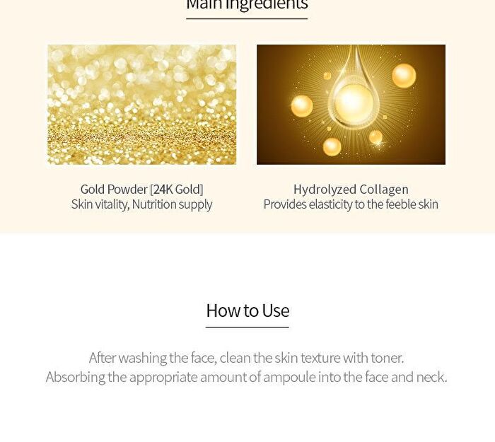 24K Gold Collagen Ampoule - 50ml