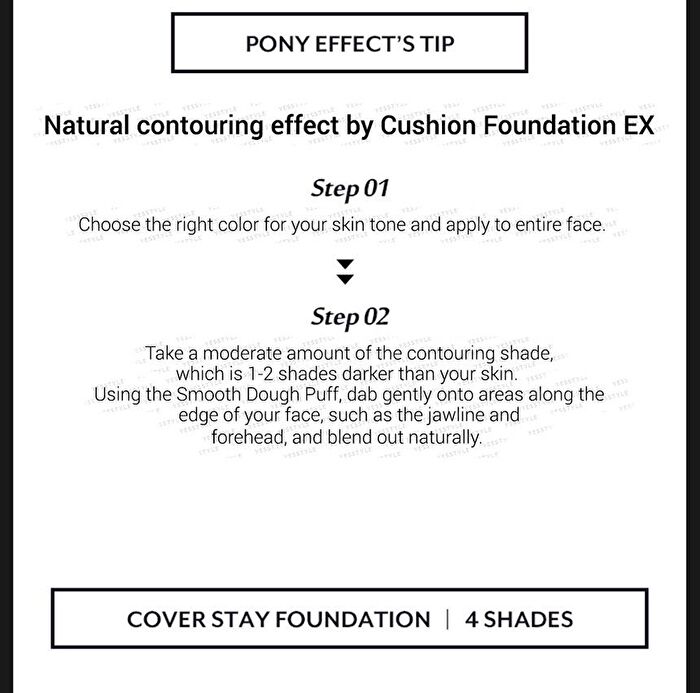 Coverstay Cushion Foundation EX - 4 Colors - #002 Natural Ivory