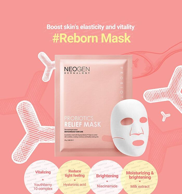 Neogen Probiotics Relief Mask Set - 25g x 5 pcs