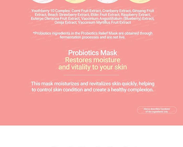 Neogen Probiotics Relief Mask Set - 25g x 5 pcs