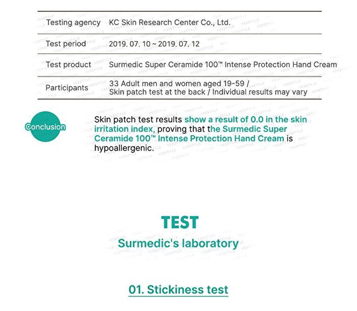 Surmedic Super Ceramide 100TM Intense Protection Hand Cream - 45ml
