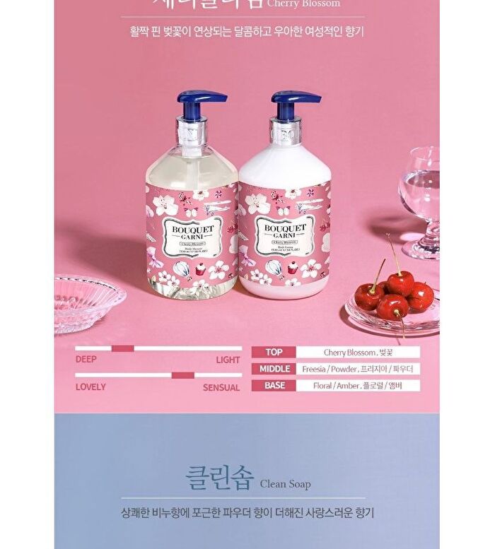 Bouquet Garni Body Lotion - 8 Types - 520ml - Vanilla Musk