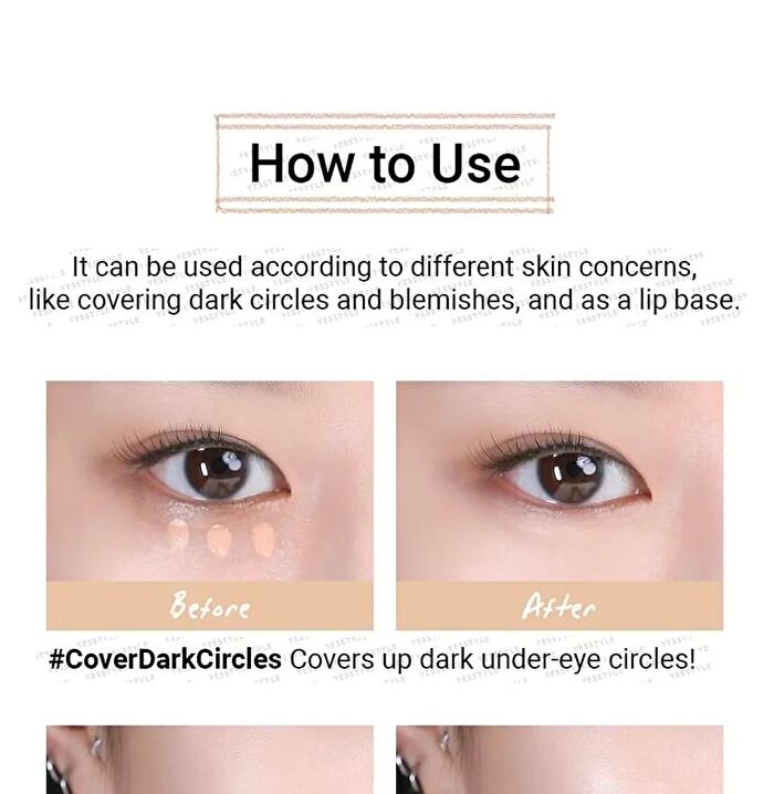 peripera Double Longwear Cover Concealer - 5 Colors - #02 Natural Beige