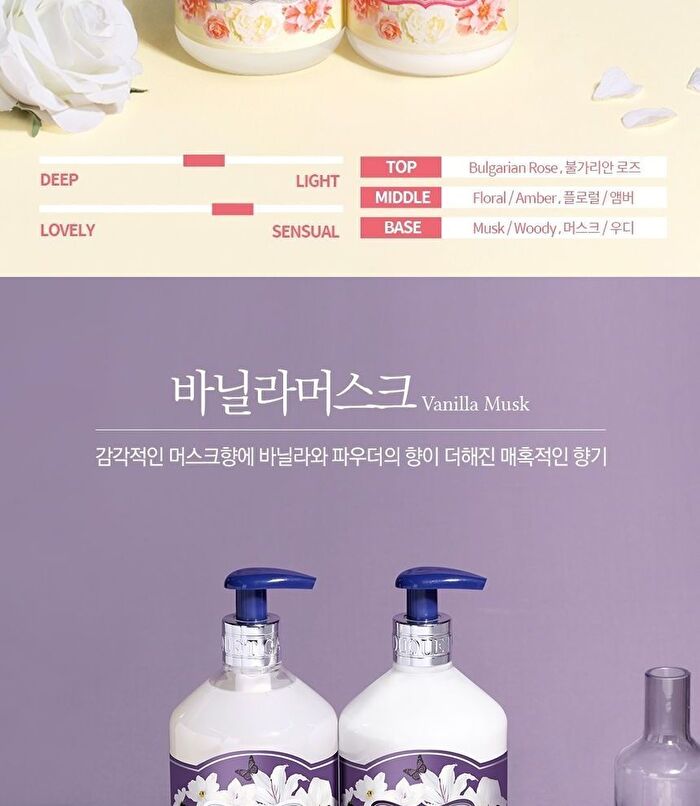 Bouquet Garni Shampoo - 8 Types - 500ml - Rose Garden