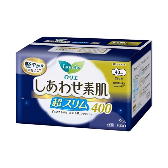 Laurier Happy Bare Skin Silm Feminine Pads 40cm - 9 pcs