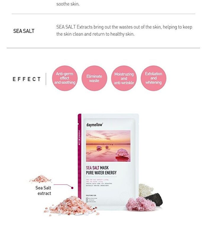 Pure Water Energy Mask Set - 3 Types - #01 Seaweed