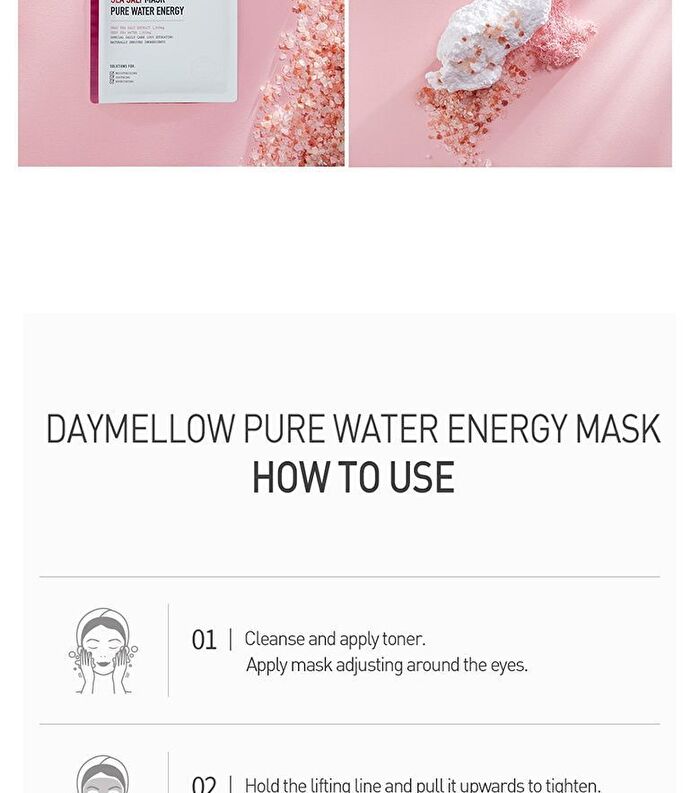 Pure Water Energy Mask Set - 3 Types - #01 Seaweed