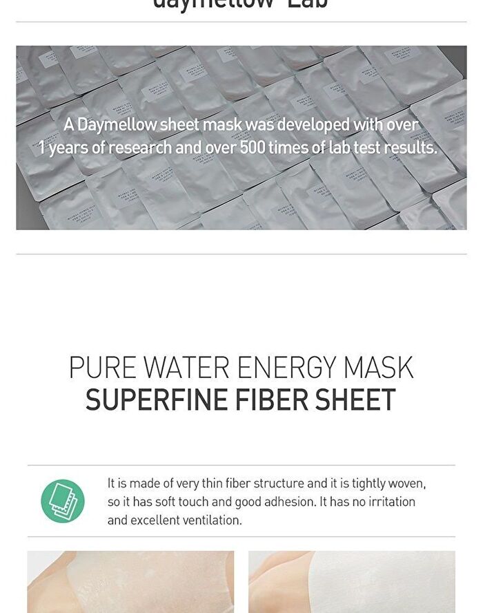 Pure Water Energy Mask Set - 3 Types - #01 Seaweed