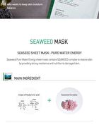 Pure Water Energy Mask Set - 3 Types - #01 Seaweed