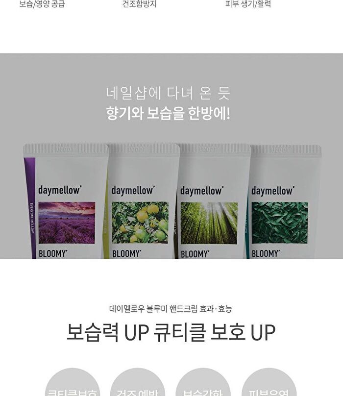 Bloomy Hand Cream - 4 Types - #02 Eucalyptus