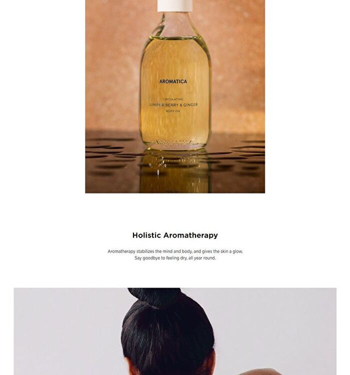 Aromatica Circulating Body Oil Juniper Berry & Ginger - 100ml
