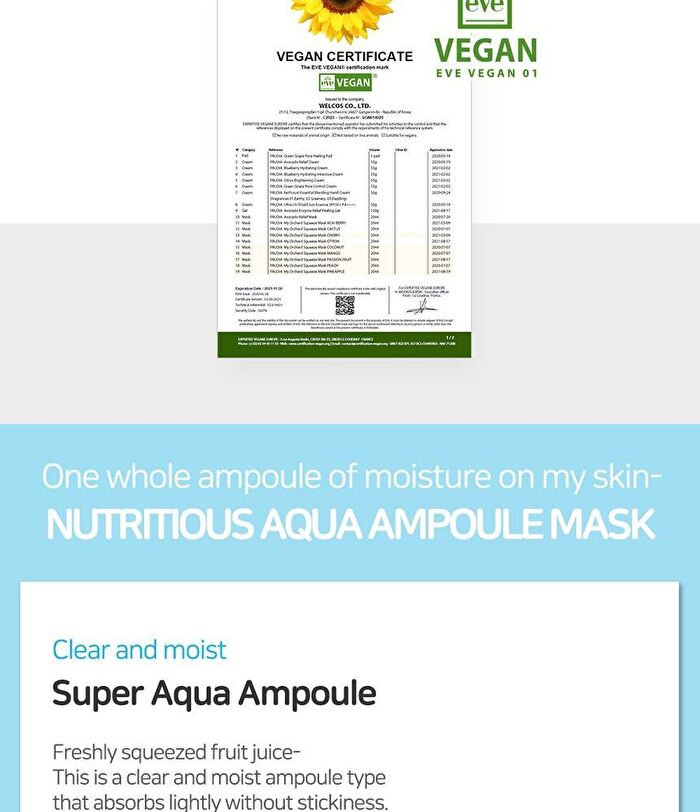 My Orchard Squeeze Mask Set - 9 Types - Nutrition Ampoule - Shea Butter