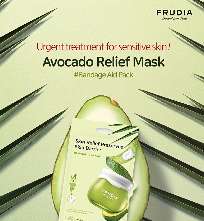Avocado Relief Mask Set - 20ml x 10 sheets