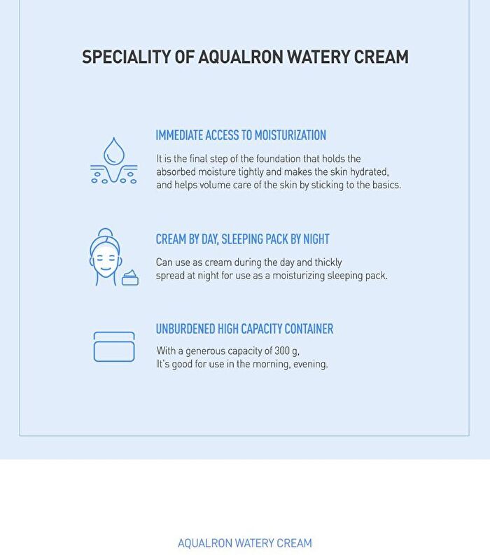 Aqualron Watery Cream - 300g