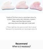 The Pure Lotus Rose Quartz Guasha - 1 pc