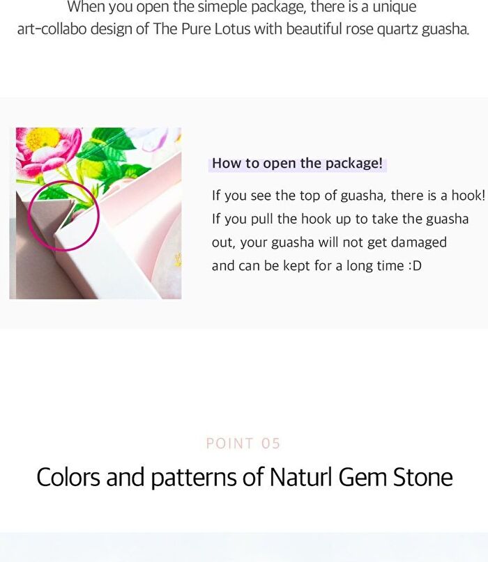 The Pure Lotus Rose Quartz Guasha - 1 pc