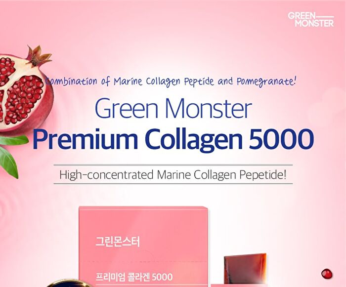 Green Monster Premium Collagen 5000 - 20g x 15 packets