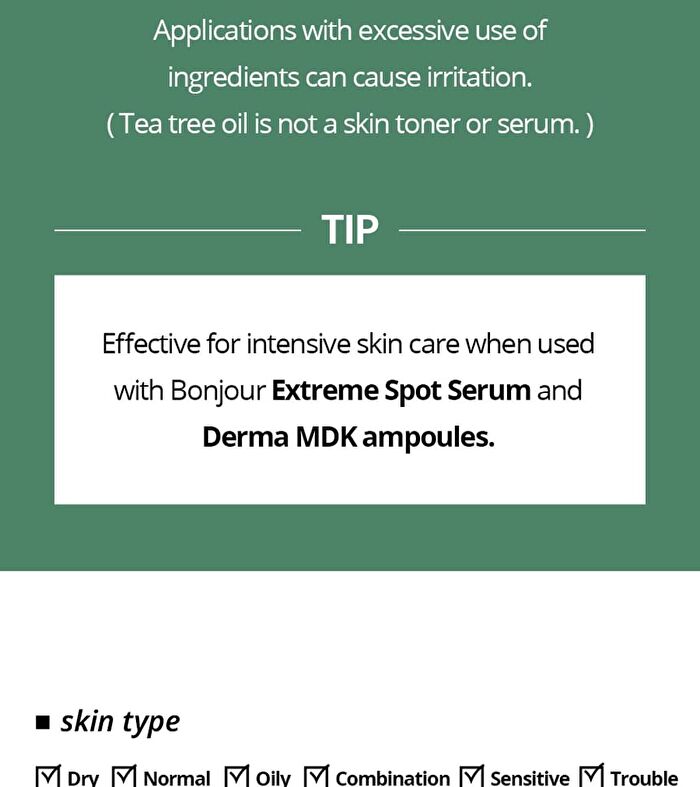Bonajour Organic Tea tree Oil - 10ml