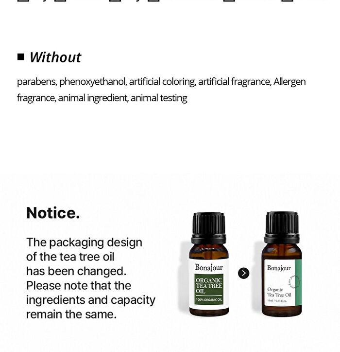 Bonajour Organic Tea tree Oil - 10ml
