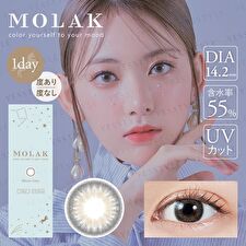 Pia Molak 1 Day Color Lens Mirror Gray 10 pcs - P-2.50 (10 pcs)