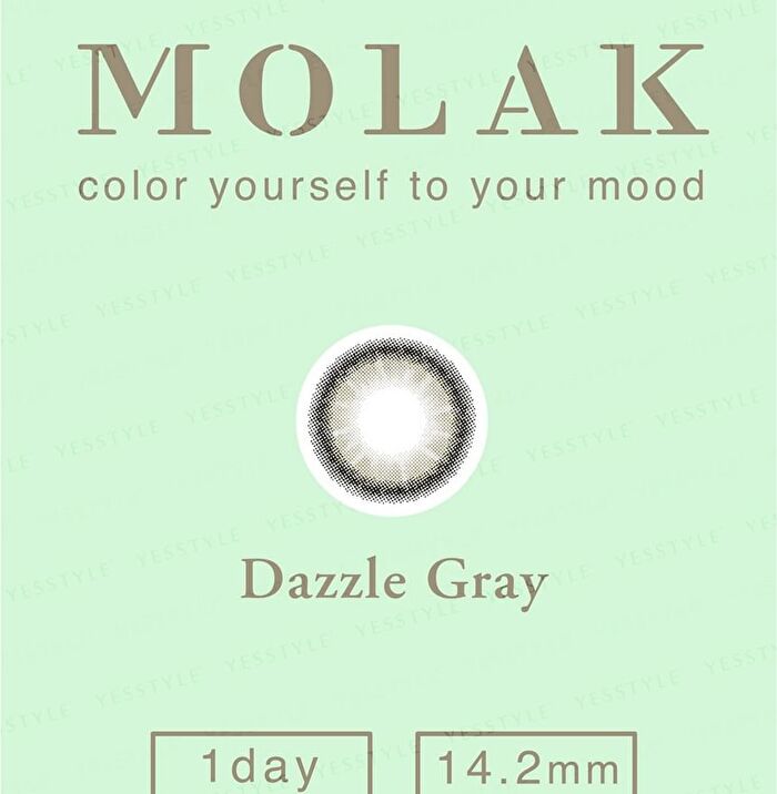 Molak 1 Day Color Lens Dazzle Gray 10 pcs - P-0.00 (10 pcs)