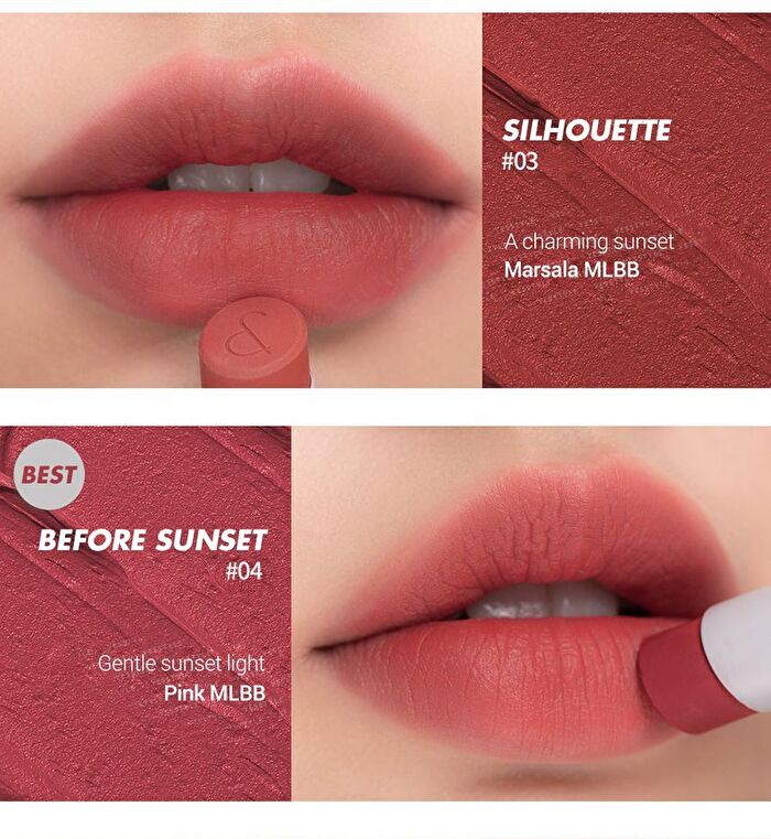 romand Zero Matte Lipstick NEW - 20 Colors - #01 Dusty Pink