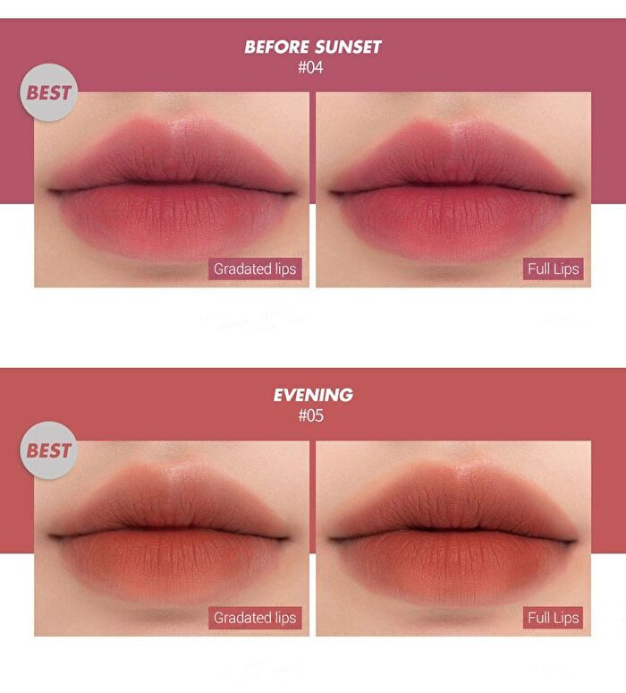 romand Zero Matte Lipstick NEW - 20 Colors - #04 Before Sunset