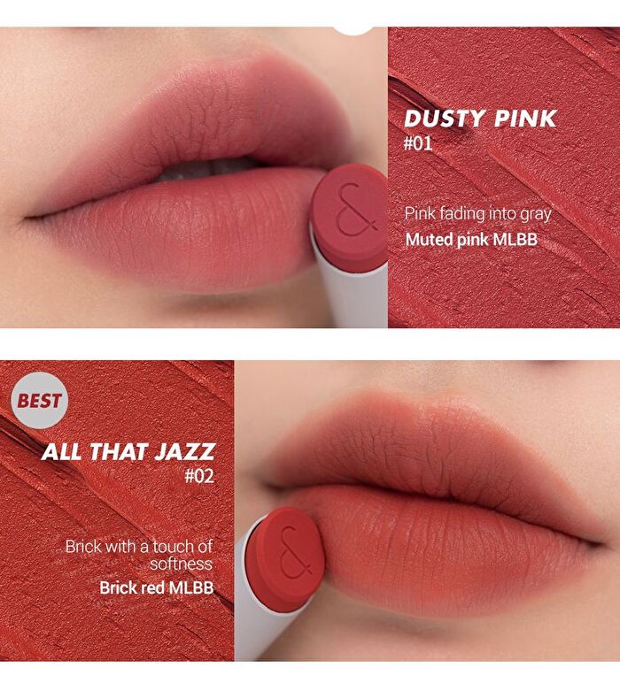 romand Zero Matte Lipstick NEW - 20 Colors - #14 Sweet P