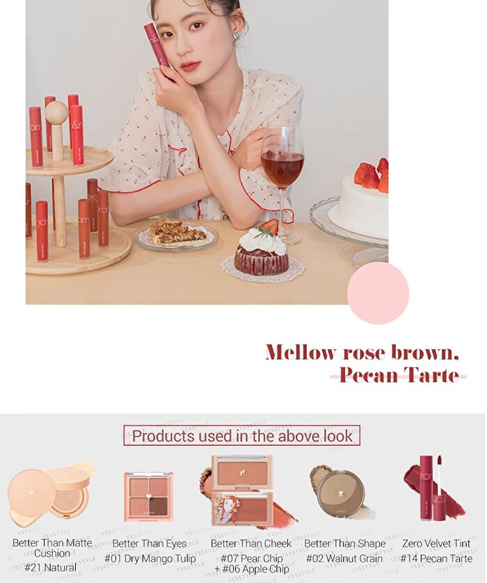 romand Zero Velvet Tint Baked Velvet Series - 4 Colors - #15 Rusk Rusk