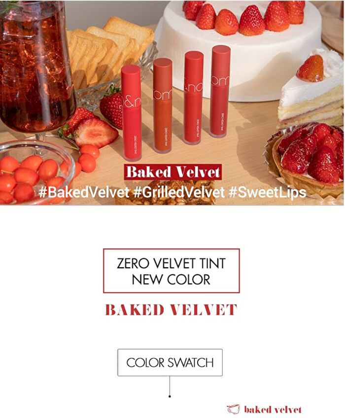romand Zero Velvet Tint Baked Velvet Series - 4 Colors - #15 Rusk Rusk
