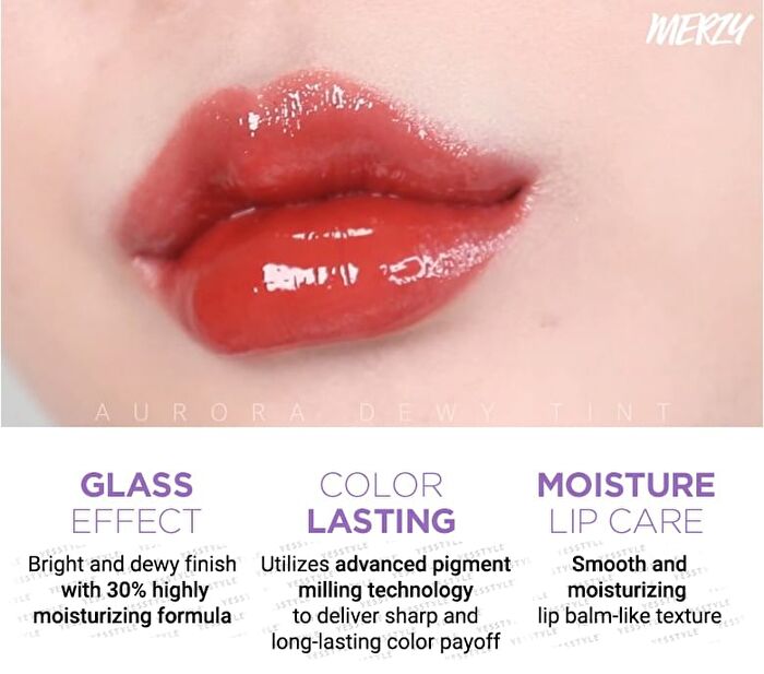 Aurora Dewy Tint - 11 Colors - #DT6 Seiren Red