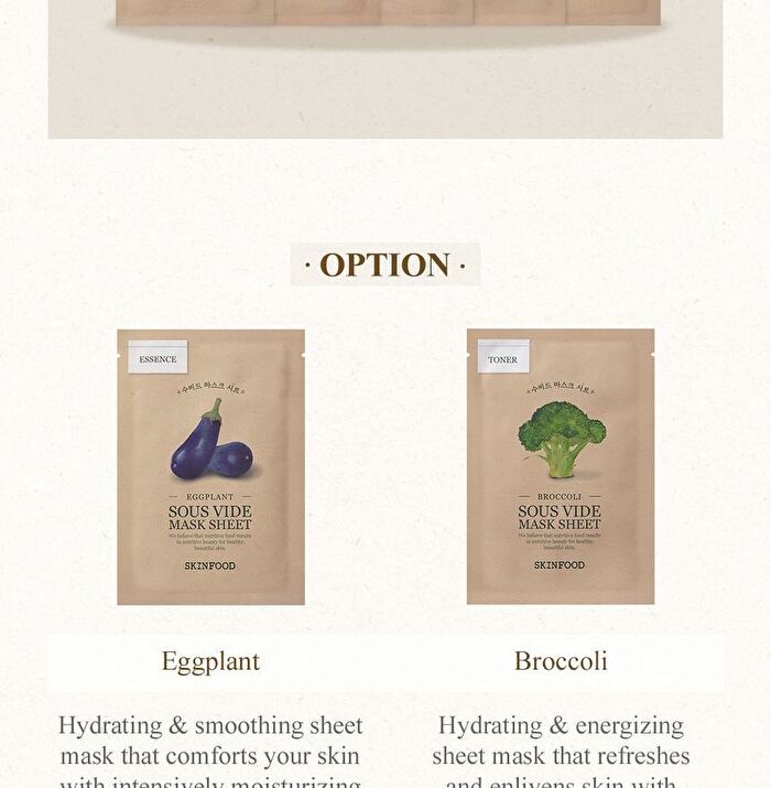 Skinfood Sous Vide Mask Sheet - 10 Types - #05 Kale